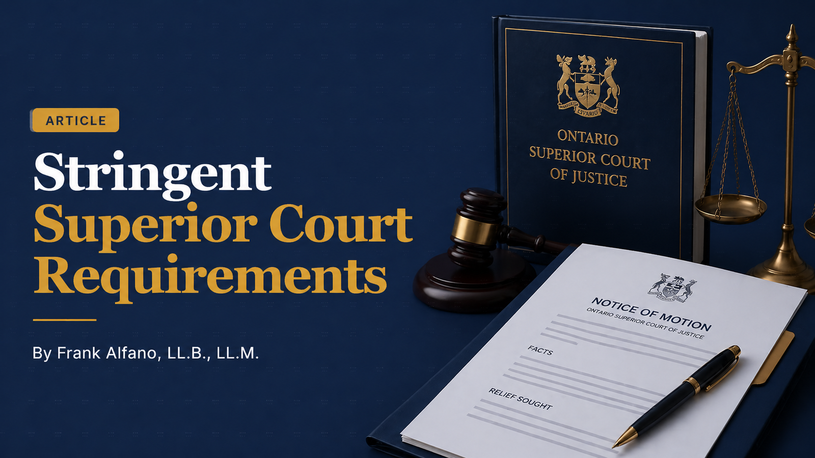 Stringent Superior Court Requirements