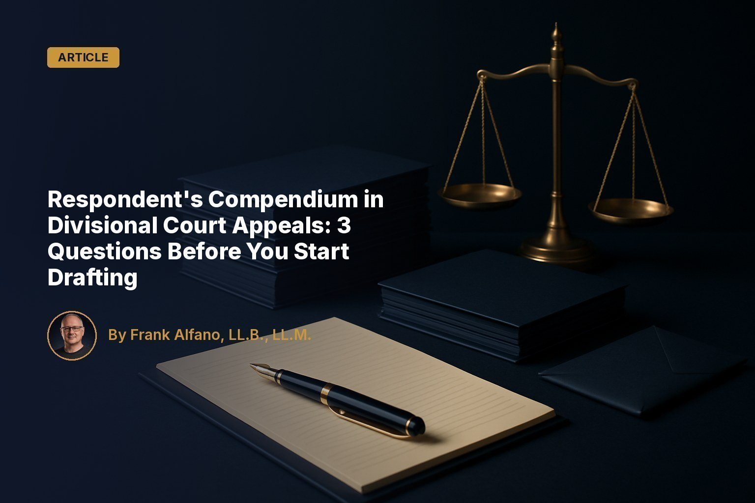 Respondent's Compendium in Divisional Court Appeals: 3 Questions Before You Start Drafting